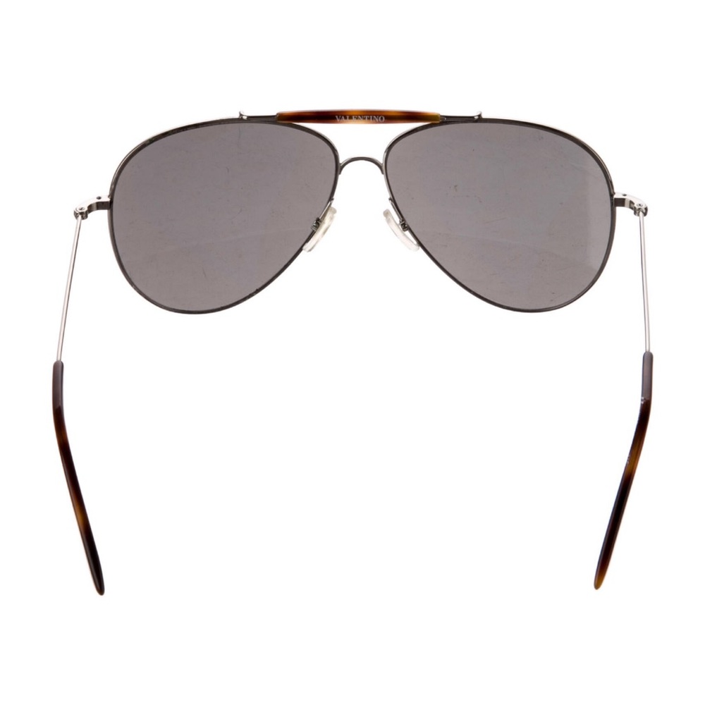 Valentino Silver Aviator Sunglasses - Picture 5 of 16